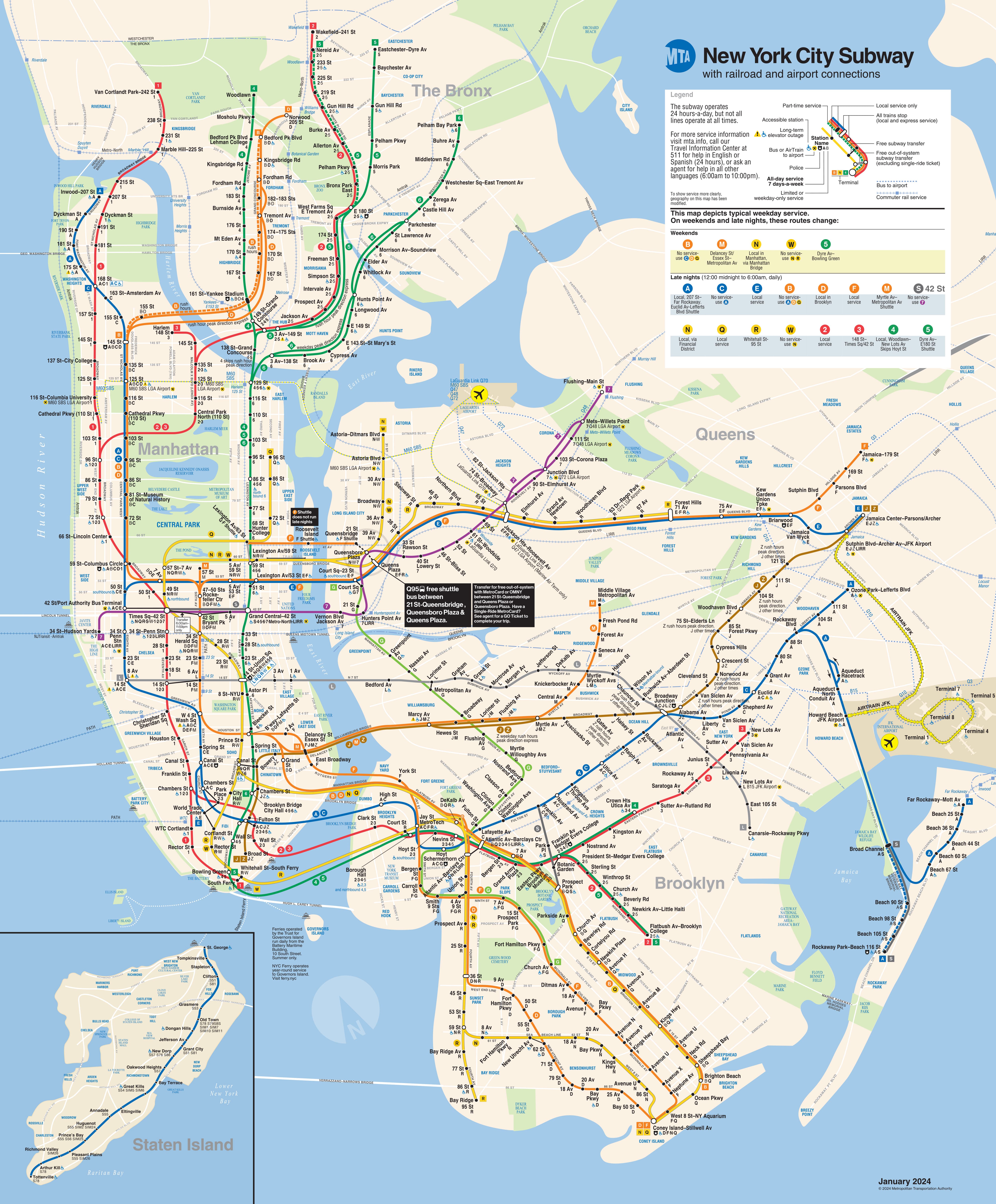 6 Train NYC Subway Map